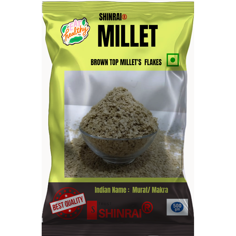 Brown Top Millets [ Makra or Murat] Flour Flakes